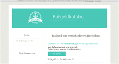 Desktop Screenshot of bussgeld.org
